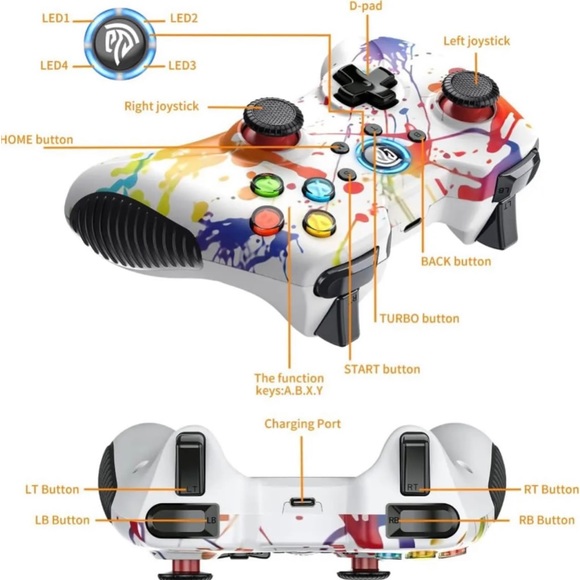 EasySMx Wireless 2.4g Gaming Controller - Picture 3 of 6